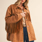 Klesis Suede Fringe Oversided Jacket