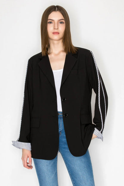 Joh Mary Multi Mix Woven Blazer Jacket