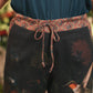 Flight of Fancy Linen Cropped Artist Pants w/ Hummingbird