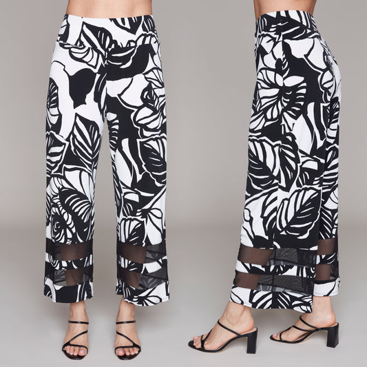 Compli-K Crop Pant Tropical Sheer Illusion