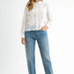 Joh Catherine Button Down Collared Lace Blouse Shirt