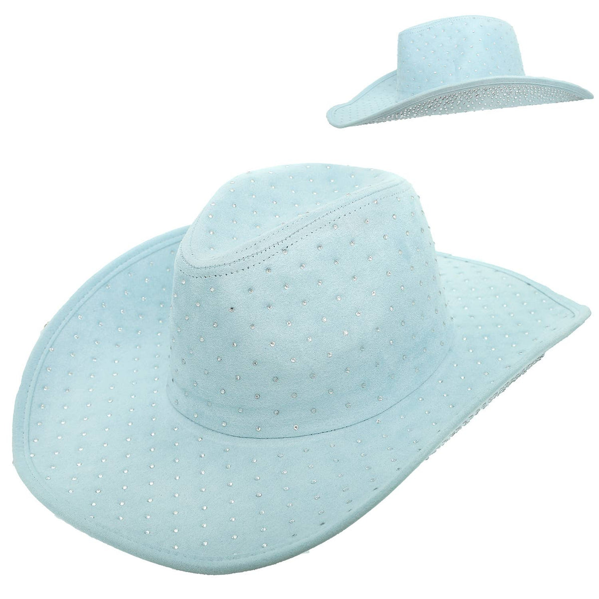 SP SophiaFashion Rhinestone Jeweled Cow Boy Hat