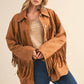 Klesis Suede Fringe Oversided Jacket