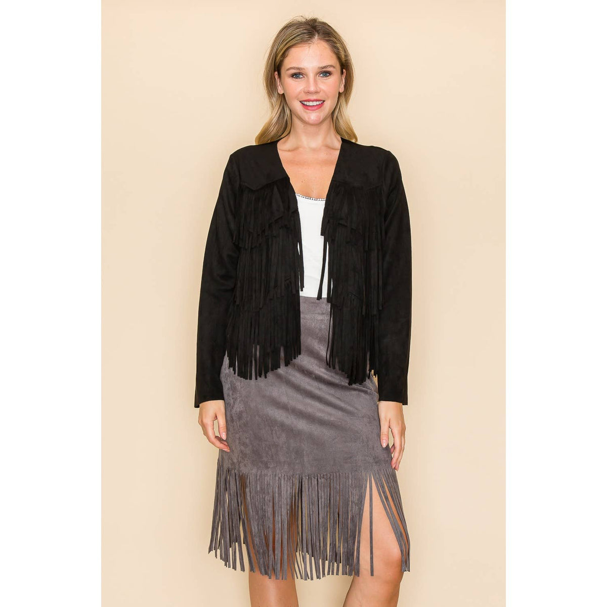 Vocal Fringe Crop Jacket