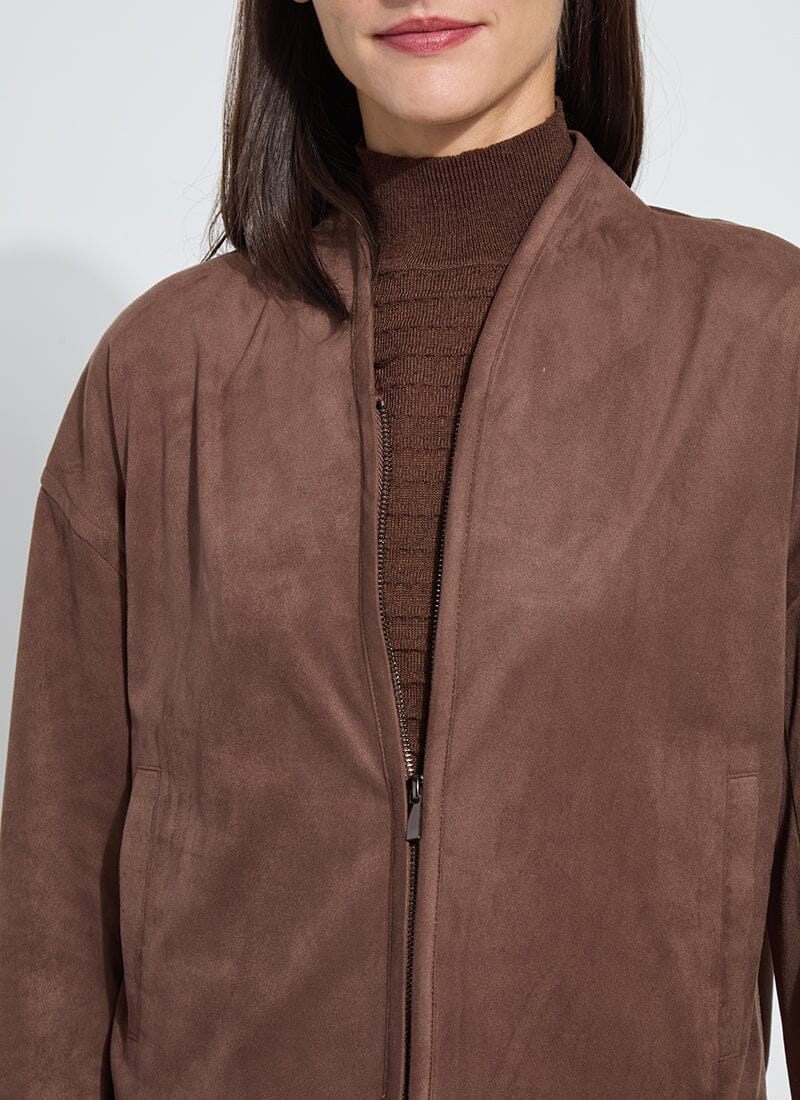 Lyssè Candence Fringe Vegan Suede Jacket