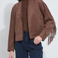 Lyssè Candence Fringe Vegan Suede Jacket