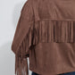 Lyssè Candence Fringe Vegan Suede Jacket