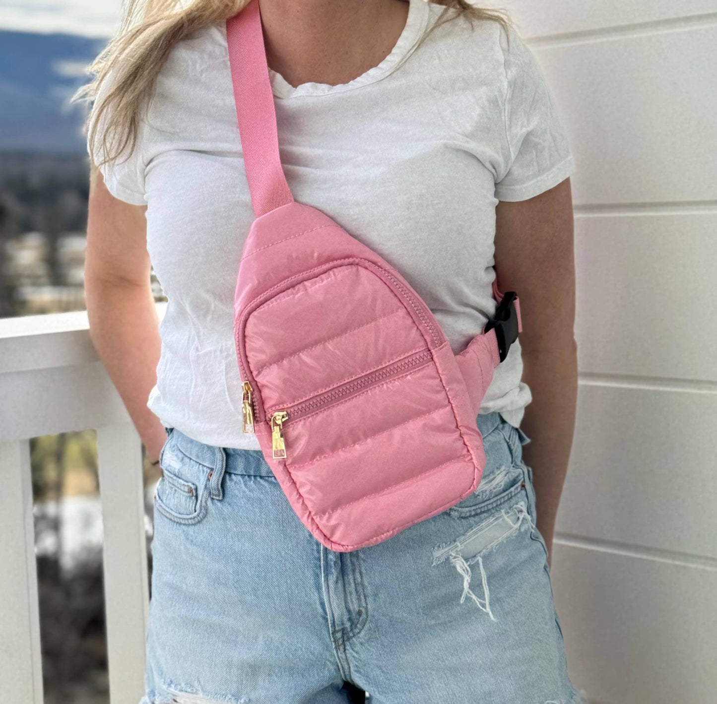 Babs + Birdie The Perry Puffer Sling Bag