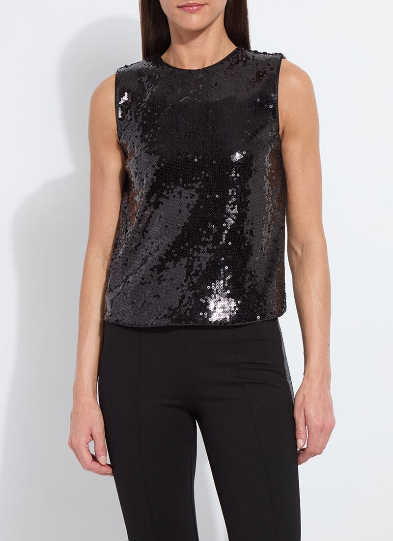 Lyssè Adaline St. Sequin Shell Sleeveless Top