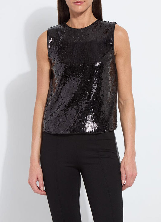 Lyssè Adaline St. Sequin Shell Sleeveless Top