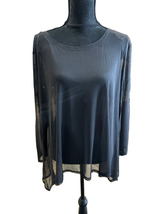 Kozan Black Mesh Marlowe Top