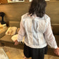 AZI Sheera White Denim Jacket