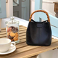 Pretty Persuasions Bamboo Handle Crossbody Bag w/Cosmetic Pouch