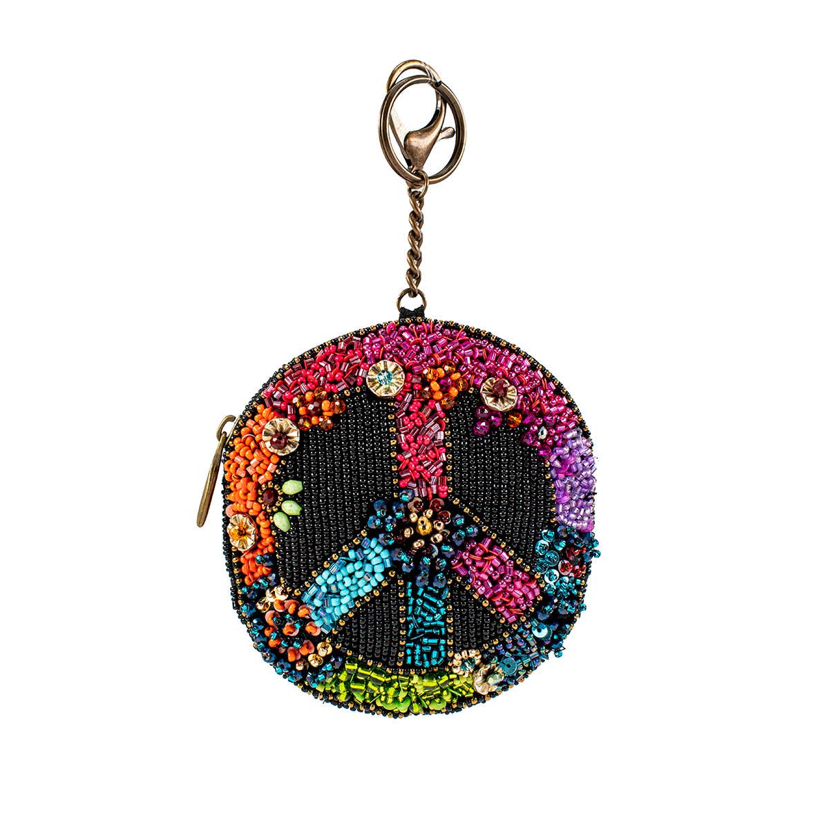 Mary Frances Make Peace Coin Purse/Key Fob