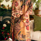 Market of Stars Courage Dear Heart Opera Duster Kimono Robe w/ Sacred Heart