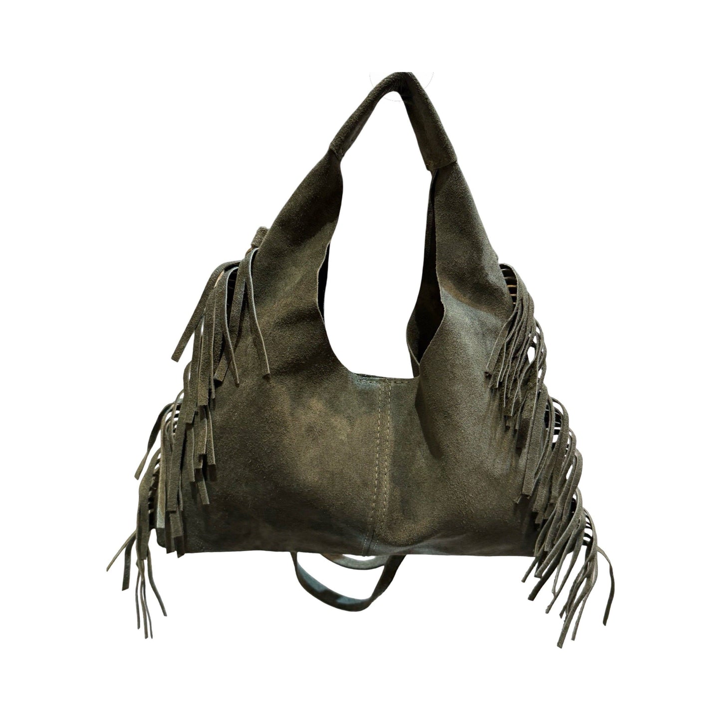 Louisa Lee Suede Leather Crossbody Bag Marco Fringe