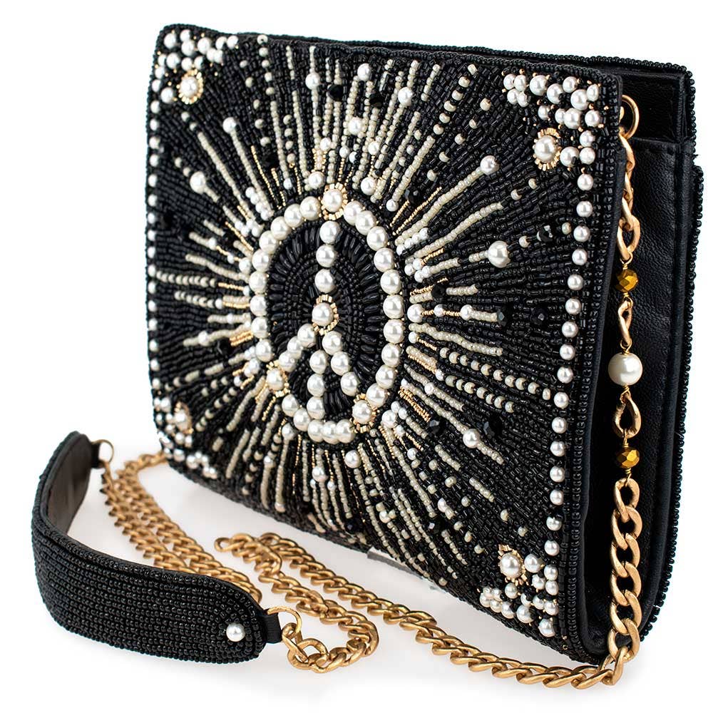 Mary Frances Choose Peace Crossbody Handbag