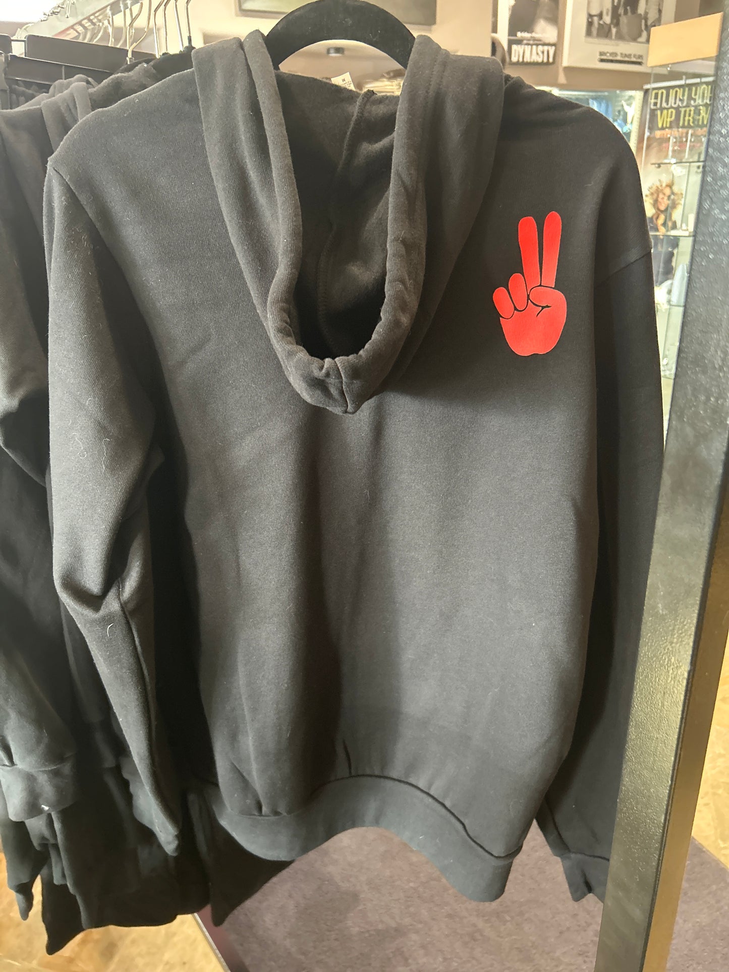 Peace Out Zip Front Hoodie