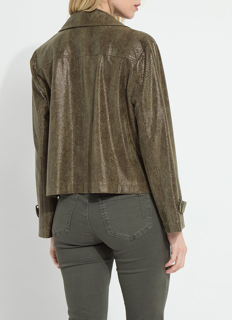 Lyssè Emory Vegan Suede Moto Jacket