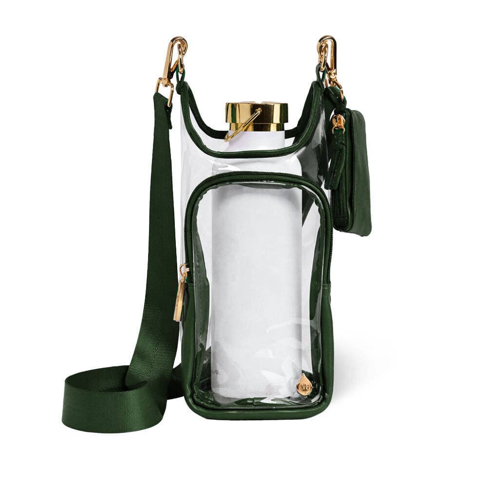 WanderFull Clear HydroBag® Stadium with Augusta Golf Green Trim and Matching RFID Pouch