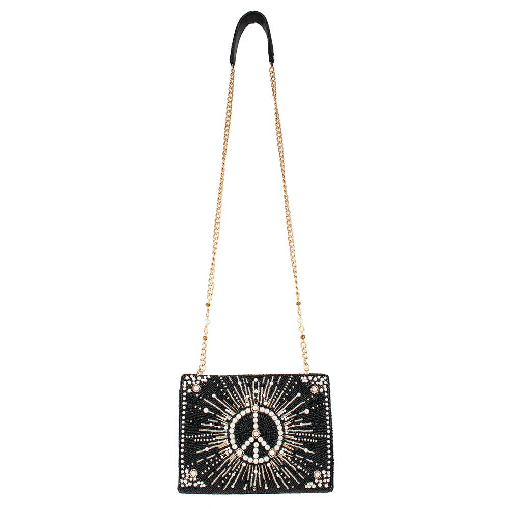 Mary Frances Choose Peace Crossbody Handbag