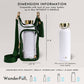WanderFull Clear HydroBag® Stadium with Augusta Golf Green Trim and Matching RFID Pouch