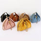 Quilted Suede Chain Drawstring Shoulder Bag
