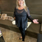 Kozan Black Mesh Marlowe Top
