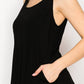 Origami Apparel Soft Flowy Tunic Tank Top with Hidden Pockets