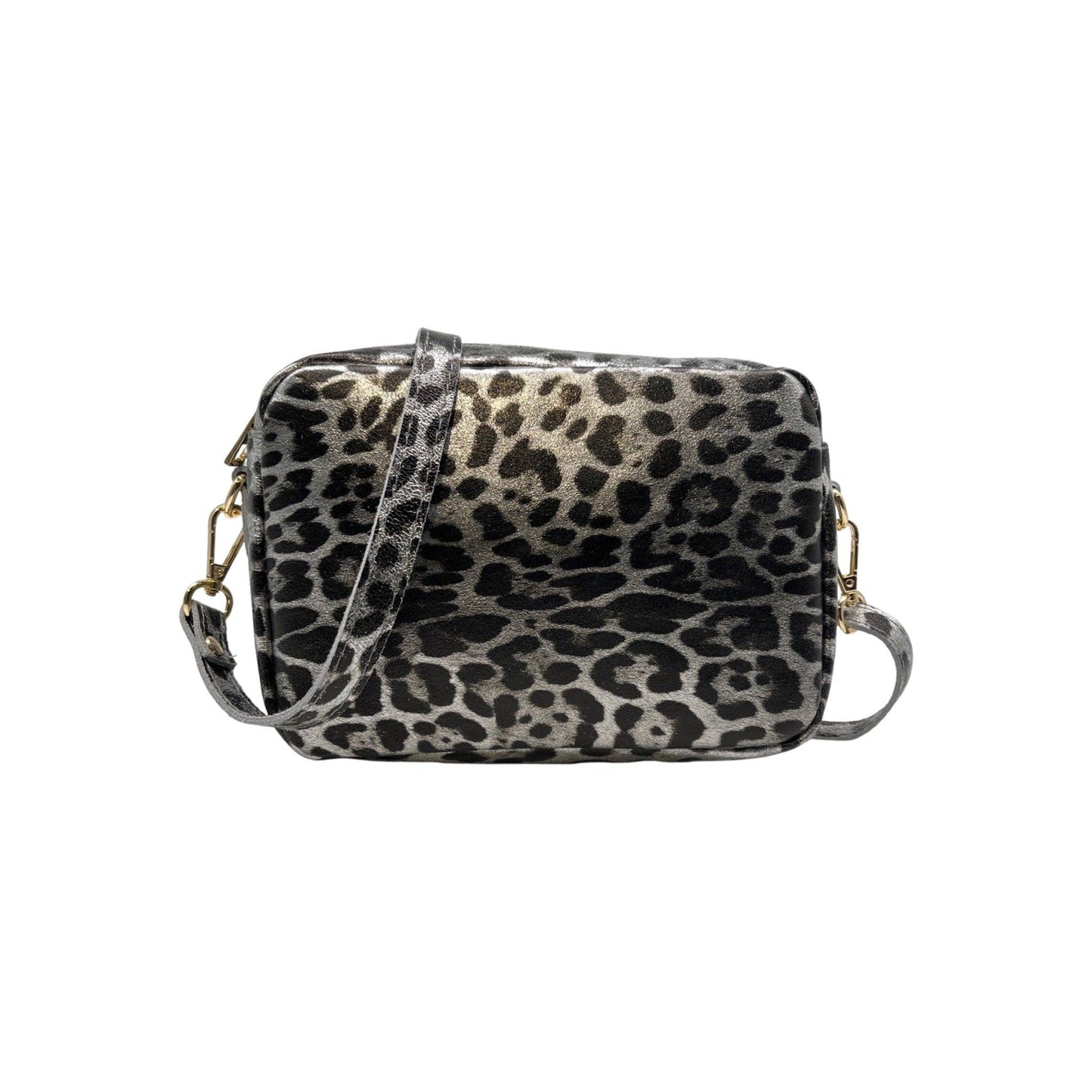 Louisa Lee Marta Leopard Iridescent Leather Bag
