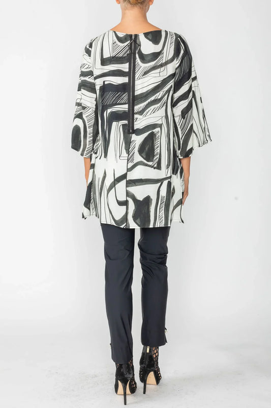 IC Collection Asymetrical Layered Tunic Top