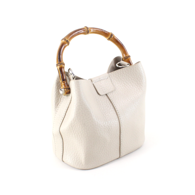 Pretty Persuasions Bamboo Handle Crossbody Bag w/Cosmetic Pouch