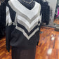 Ravel Fashion V Neck Multi Color Sweater