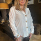 Rosa Clothing Chic Vibe Heart Textured Button Oxford Shirt Loose Fit Shirt