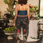 Flight of Fancy Linen Cropped Artist Pants w/ Hummingbird