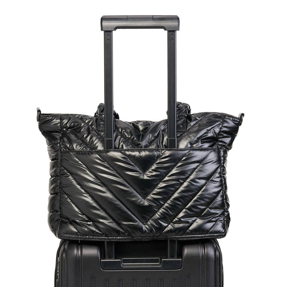 WanderFull Black Quilted HydroTote