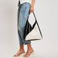 Moda Luxe Black/White Frankie Hobo Handbag