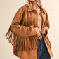 Klesis Suede Fringe Oversided Jacket