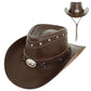 SP Sophia Collection Western Crystal Studded Cowboy Hat with Steerhead Emblem