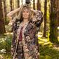 Market of Stars Lionheart Matinée Duster w/ florals & Narnia inspired print