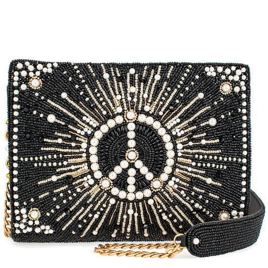 Mary Frances Choose Peace Crossbody Handbag