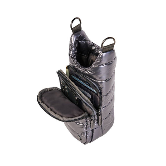 Hydro Pewter Glossy HydroBag® with Solid Strap