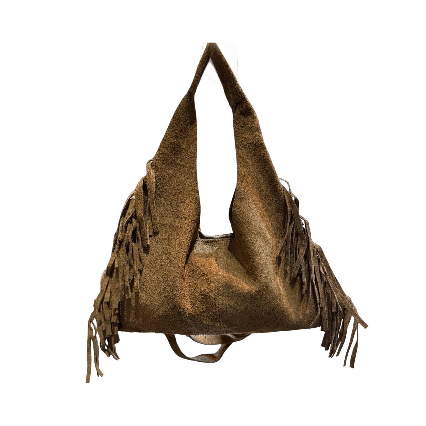Louisa Lee Suede Leather Crossbody Bag Marco Fringe