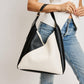 Moda Luxe Black/White Frankie Hobo Handbag