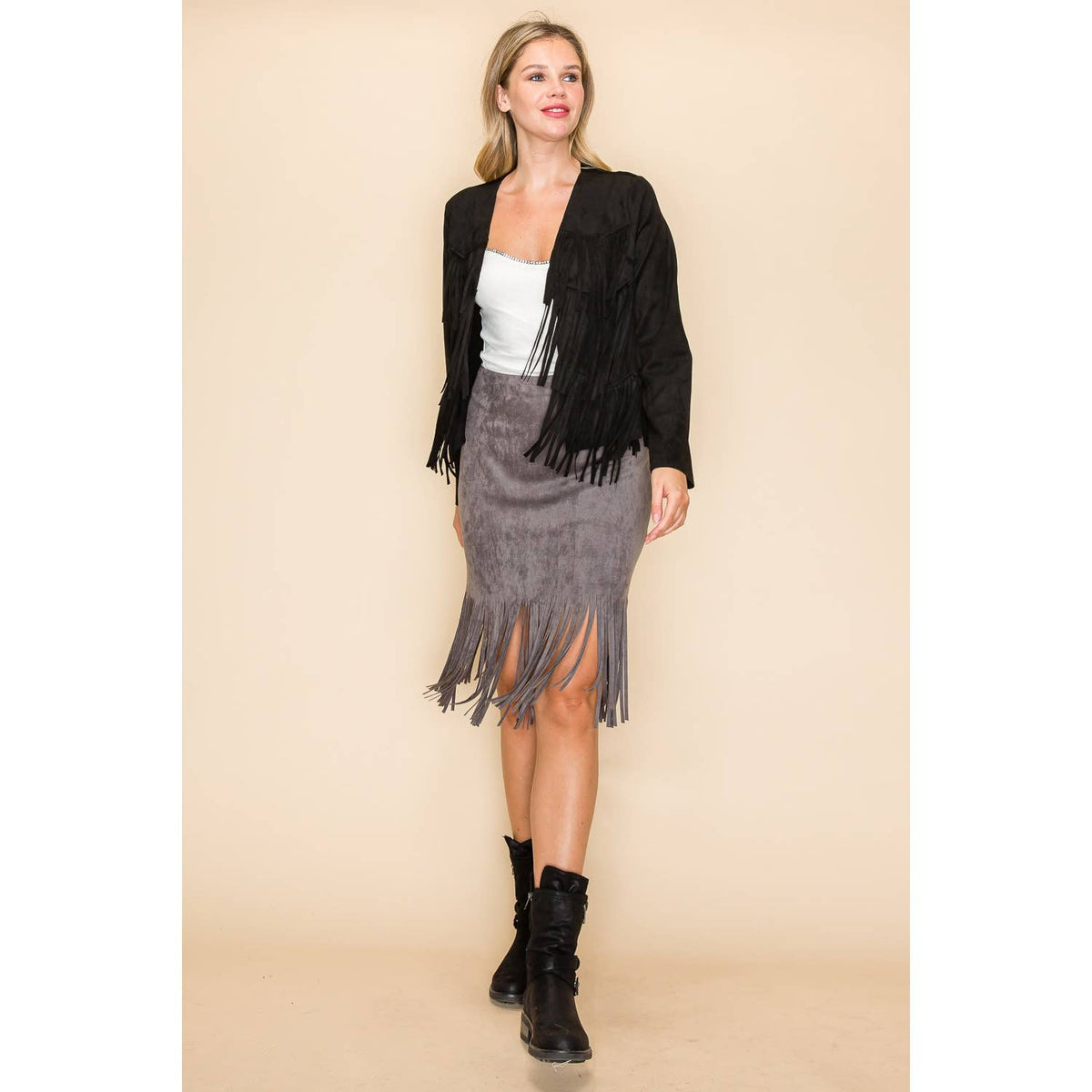 Vocal Fringe Crop Jacket