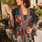 Market of Stars Flight of Fancy Opera Duster Kimono Robe Hummingbird Print