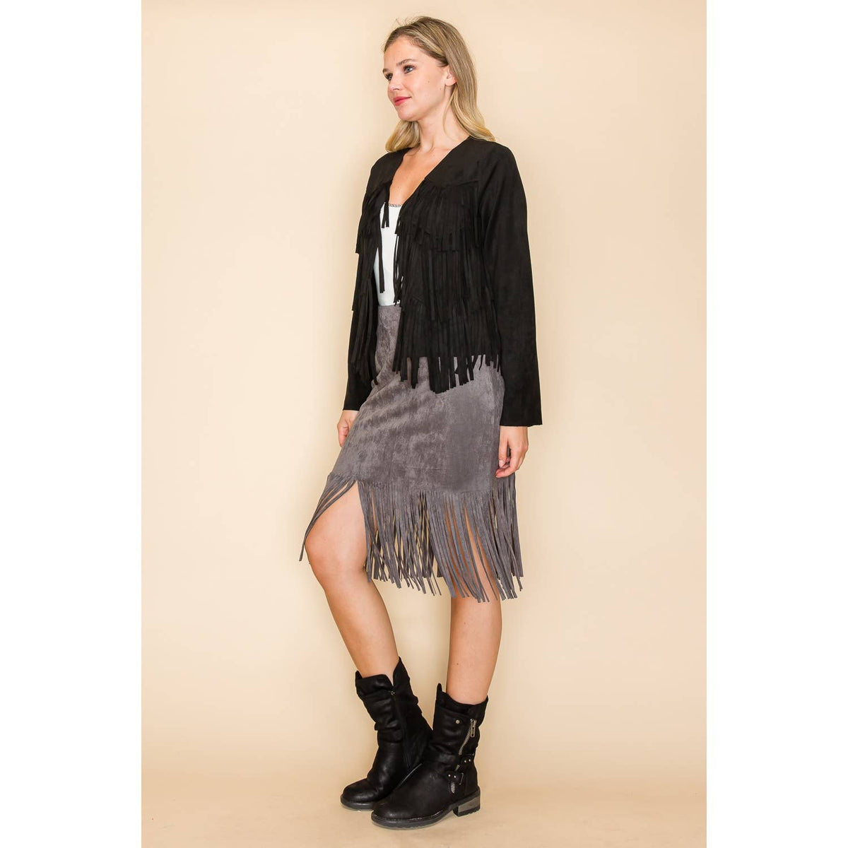 Vocal Fringe Crop Jacket