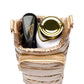 WanderFull HydroBag® HANDLE™- Gold Shiny with Vegan Leather Trimmed Solid Strap