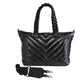 WanderFull Black Quilted HydroTote