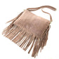 Milano Amour Miele Crossbody Suede Fringe Bag